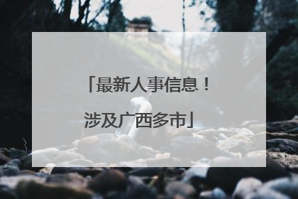 最新人事信息！涉及广西多市