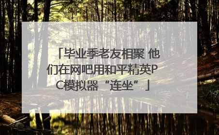 毕业季老友相聚 他们在网吧用和平精英PC模拟器“连坐”