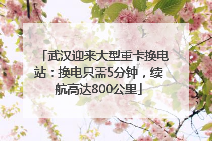 武汉迎来大型重卡换电站：换电只需5分钟，续航高达800公里