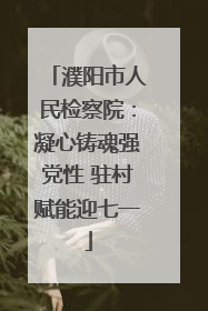 濮阳市人民检察院：凝心铸魂强党性 驻村赋能迎七一