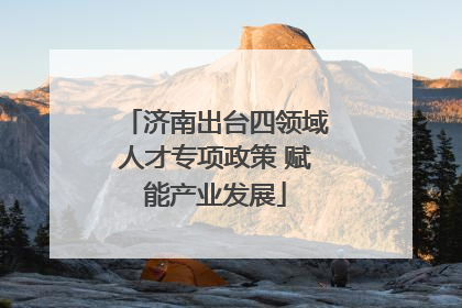 济南出台四领域人才专项政策 赋能产业发展