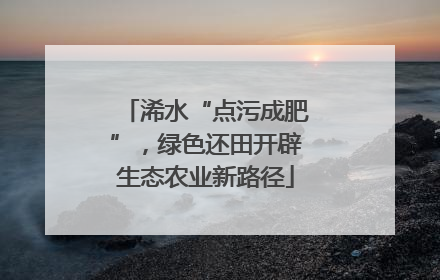 浠水“点污成肥”，绿色还田开辟生态农业新路径