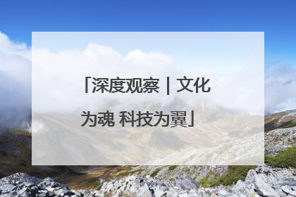 深度观察｜文化为魂 科技为翼