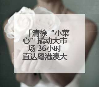 清徐“小菜心”撬动大市场 36小时直达粤港澳大湾区