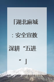 湖北麻城：安全宣教深耕“五进”