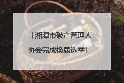 湘潭市破产管理人协会完成换届选举