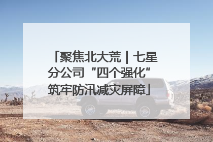 聚焦北大荒｜七星分公司“四个强化”筑牢防汛减灾屏障