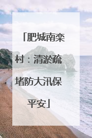 肥城南栾村：清淤疏堵防大汛保平安