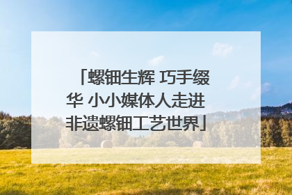 螺钿生辉 巧手缀华 小小媒体人走进非遗螺钿工艺世界