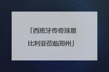 西班牙传奇球星 比利亚莅临郑州