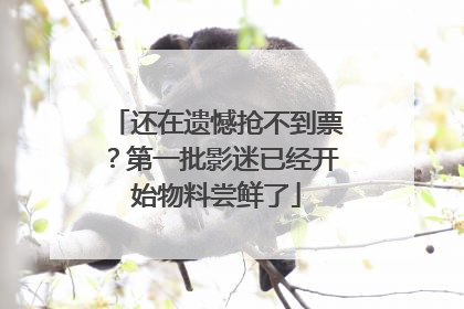还在遗憾抢不到票？第一批影迷已经开始物料尝鲜了