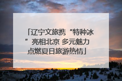 辽宁文旅携“特种冰”亮相北京 多元魅力点燃夏日旅游热情