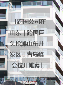 跨国公司在山东｜跨国巨头抢滩山东开发区，青岛峰会拉开帷幕