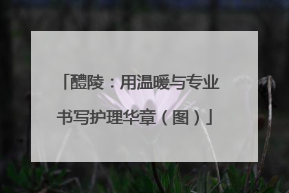 醴陵：用温暖与专业 书写护理华章（图）