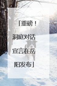 重磅！洞庭对话宣言在岳阳发布