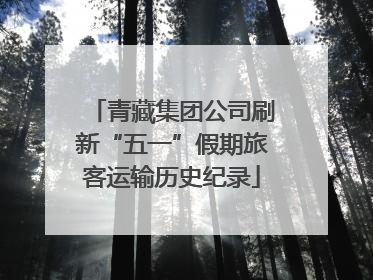 青藏集团公司刷新“五一”假期旅客运输历史纪录