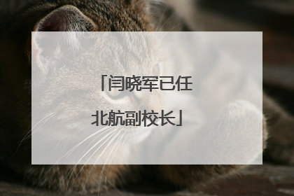 闫晓军已任北航副校长