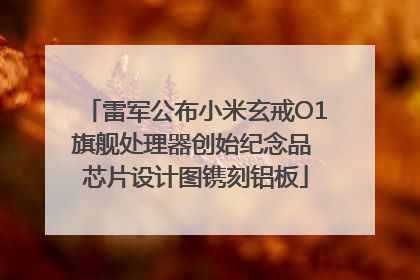 雷军公布小米玄戒O1旗舰处理器创始纪念品 芯片设计图镌刻铝板