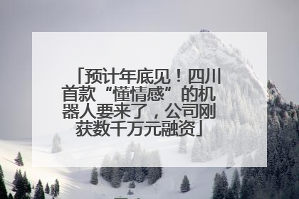 预计年底见！四川首款“懂情感”的机器人要来了，公司刚获数千万元融资