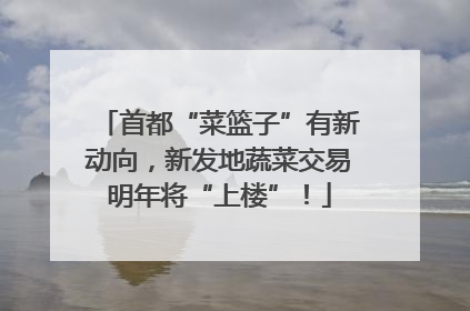 首都“菜篮子”有新动向，新发地蔬菜交易明年将“上楼”！