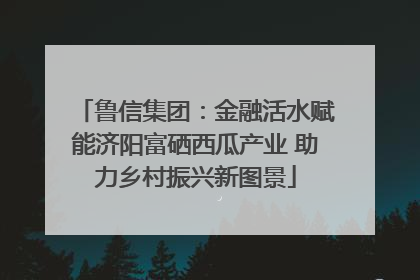 鲁信集团：金融活水赋能济阳富硒西瓜产业 助力乡村振兴新图景
