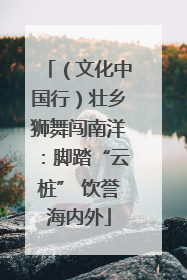 （文化中国行）壮乡狮舞闯南洋：脚踏“云桩” 饮誉海内外