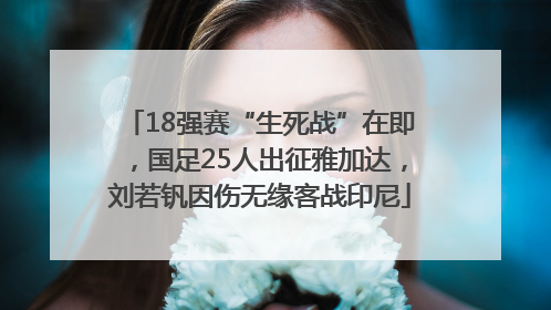18强赛“生死战”在即，国足25人出征雅加达，刘若钒因伤无缘客战印尼