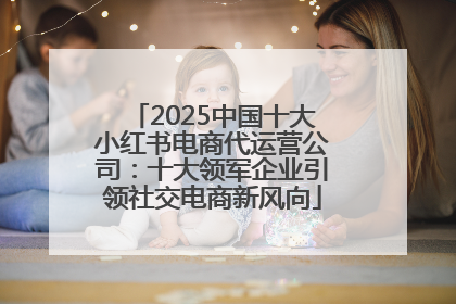 2025中国十大小红书电商代运营公司：十大领军企业引领社交电商新风向