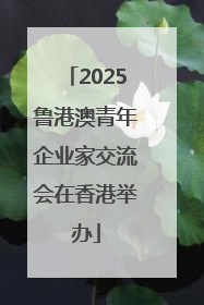 2025鲁港澳青年企业家交流会在香港举办