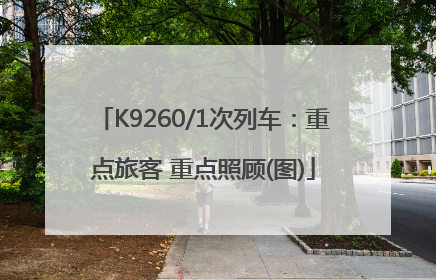 K9260/1次列车：重点旅客 重点照顾(图)